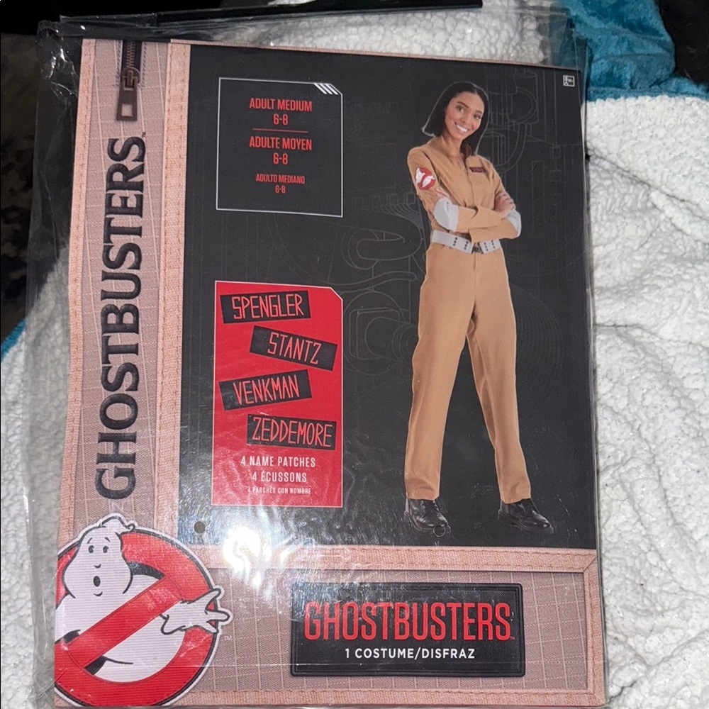 NWT Columbia Pictures Ghostbusters Ladies Costume w/ 4 Name Patches Size 2XL